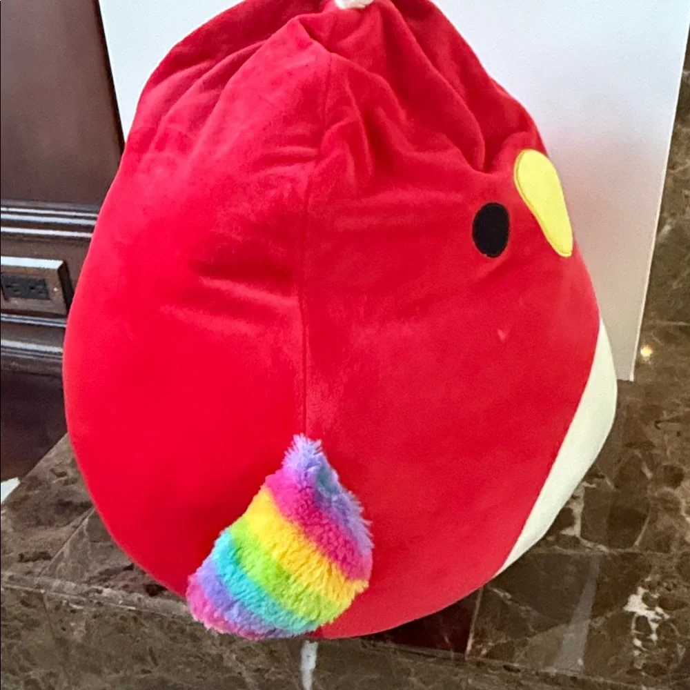 Squishmallows Red and Yellow Plush Bird Toy